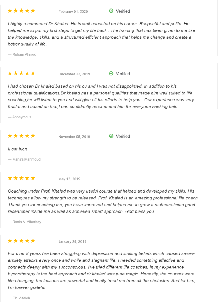 clients' reviews